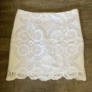 White lace Saks Fifth Avenue skirt *never worn